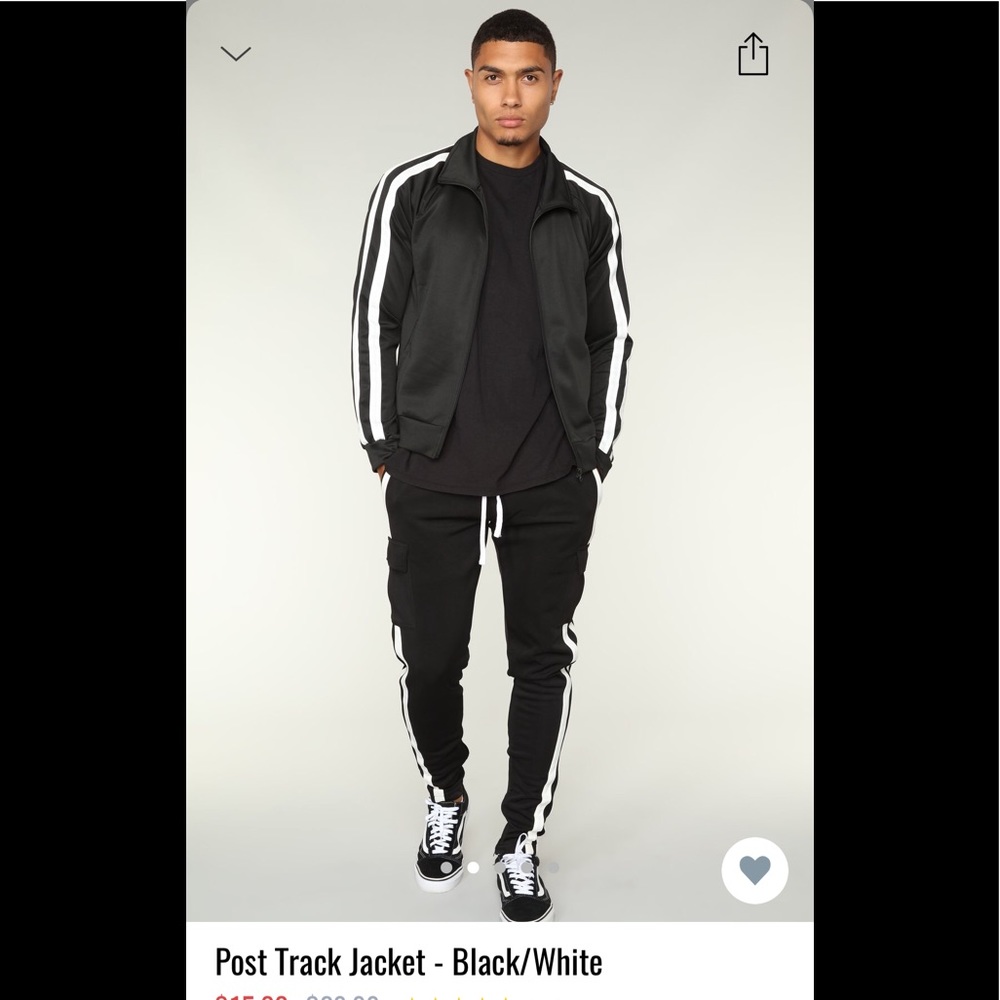 Fashion Nova Men’s Track Suit (2 PIECE SET)